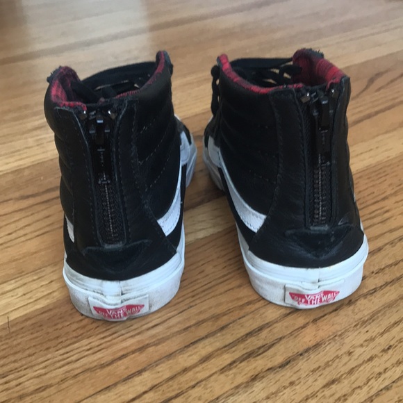 Vintage Vans Leather Hi Top Sneakers 6 - Picture 5 of 11